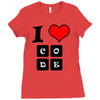 i love code Ladies Fitted T-Shirt