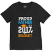 Class of 2017 Proud Father Graduation V-Neck Tee