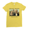 Grant Wood American Gothic Ladies Fitted T-Shirt