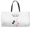 Creating a Little Disney Magic Pink Glitter Weekender Totes
