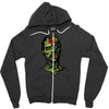 zombie brain out Zipper Hoodie