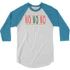 ho ho ho ugly christmas sweater 3/4 Sleeve Shirt