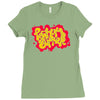 peanut butter splash Ladies Fitted T-Shirt
