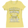 proud dad freaking Ladies Fitted T-Shirt