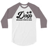 Dogs Because People Suck 3/4 Sleeve Shirt