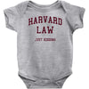harvard law just kidding   funny Baby Bodysuit