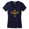 ankh eyes Women's V-Neck T-Shirt
