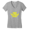 free mustache rides t shirt Women's V-Neck T-Shirt