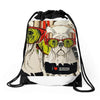 Dog&amp;music Drawstring Bags