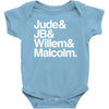 a litle life book white logo Baby Bodysuit