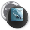 men's shark boss Pin-back button