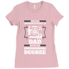 Never Underestimate A Dad With An Engineering Degree Ladies Fitted T-Shirt