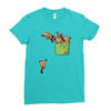 pocket red pandas Ladies Fitted T-Shirt