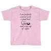 good book and coffee rectangle Toddler T-shirt