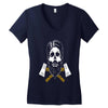 lumberjack skull Women's V-Neck T-Shirt