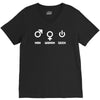 man woman geek V-Neck Tee