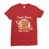 take it easy Ladies Fitted T-Shirt