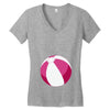 Pink Beachball Baby Girl Women's V-Neck T-Shirt