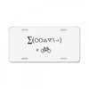 bike maths License Plate