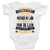 Super Cool Mother In Law Of A Freaking Awesome Son In Law Baby Onesie