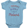 l homme parfait est motard Baby Onesie