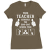 This Teacher Survived The 2016 2017 School Year Ladies Fitted T-Shirt