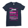 quens are born in june Ladies Fitted T-Shirt