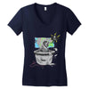 bad news bear Women's V-Neck T-Shirt