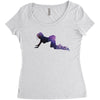 Space Girl Women's Triblend Scoop T-shirt