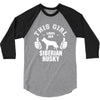 This Girl Loves Siberian Husky 3/4 Sleeve Shirt