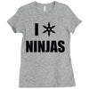 i heart ninjas Ladies Fitted T-Shirt