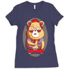 brown bear Ladies Fitted T-Shirt