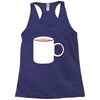 glass and coffee Racerback Tank
