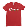 chicana with rose Ladies Fitted T-Shirt