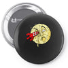 moon rocket Pin-back button