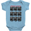 expressions of captain holt Baby Bodysuit