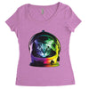 astro cat Women's Triblend Scoop T-shirt