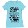 I Am An October Women Ladies Fitted T-Shirt