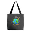 animal polygon around the planet Tote Bags