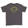 smiley dj techno,club,dance,music,rave retro Youth Tee