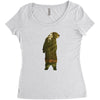 Bear in The Forest Women's Triblend Scoop T-shirt