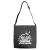 This Guy Loves Camping With His Girlfriend Adjustable Strap Totes