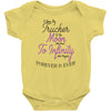 I Love My Trucker To The Moon And Back To Infinity And Beyond Forever Baby Bodysuit