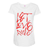 let love rule Maternity Scoop Neck T-shirt