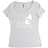 old school Women's Triblend Scoop T-shirt