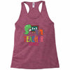 teacher saurus Racerback Tank