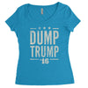 dump trump Women's Triblend Scoop T-shirt