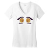 moe pizza eyes Women's V-Neck T-Shirt