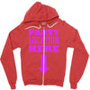party location here Zipper Hoodie