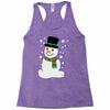 christmas snowman Racerback Tank